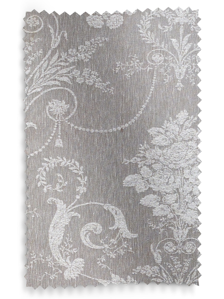 Laura Ashley Steel Grey Josette Woven Made To Measure Curtains - Image 9 of 9