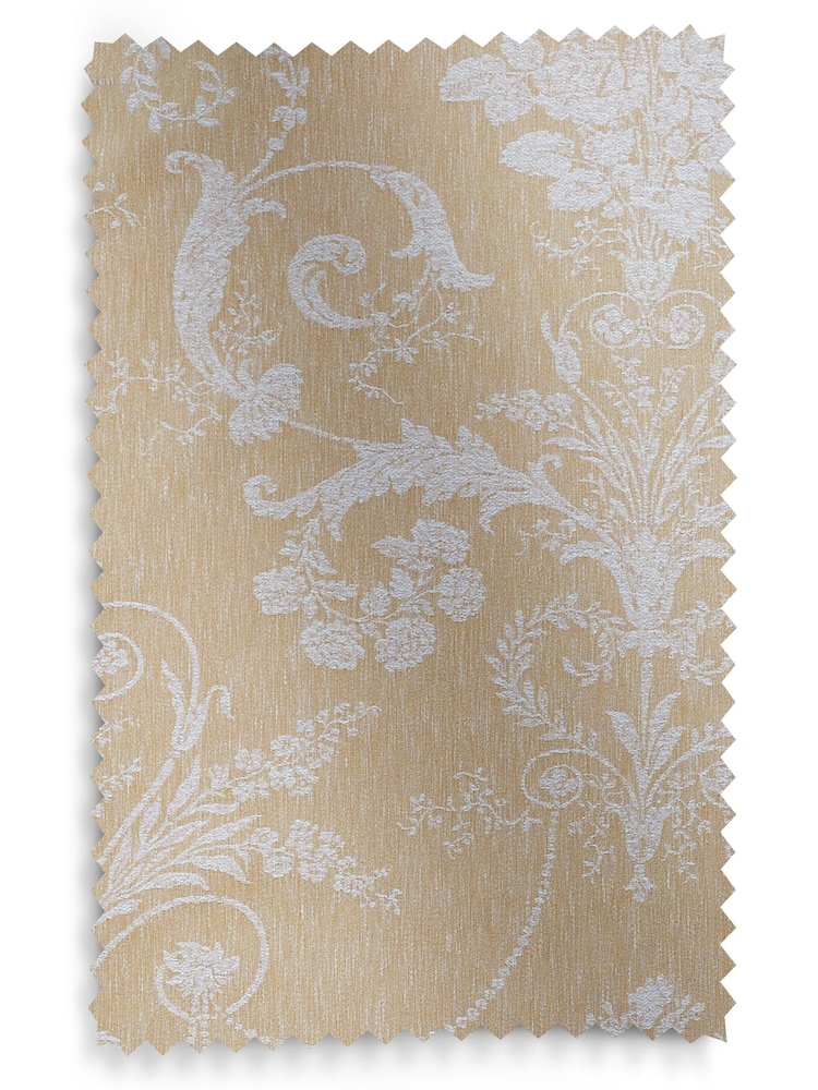 Laura Ashley Gold Josette Woven Made To Measure Curtains - Image 9 of 9