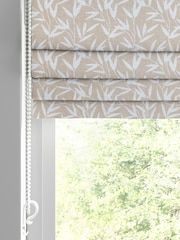 Laura Ashley Natural Willow Leaf Chenille Made To Measure Roman Blind - Image 2 of 6