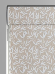 Laura Ashley Natural Willow Leaf Chenille Made To Measure Roman Blind - Image 3 of 6