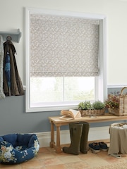 Laura Ashley Natural Willow Leaf Chenille Made To Measure Roman Blind - Image 5 of 6