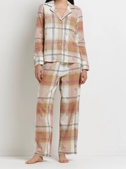 River Island Red Ls Check Pj Set - Image 1 of 5