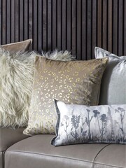 Gallery Home Gold Lila Leopard Print Cushion - Image 1 of 2