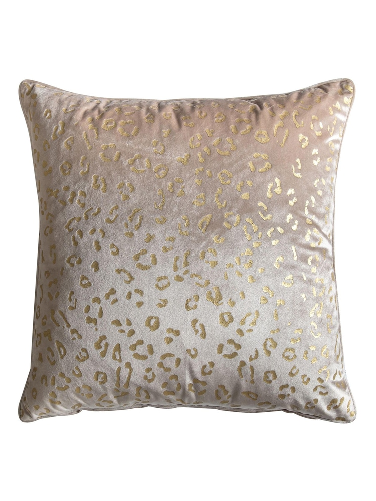 Gallery Home Gold Lila Leopard Print Cushion - Image 2 of 2