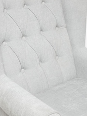 Soft Texture Light Grey Sherlock Rocking Chair - Image 6 of 10