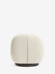 Soft Cosy Bouclé Ivory Natural Otis Swivel Accent Chair - Image 6 of 8