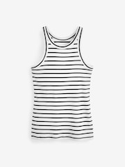 Black/White Stripe High Neck Vests 2 Pack - Image 6 of 7