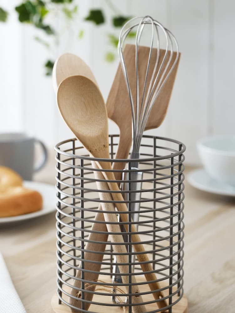 Grey Malvern Wire Utensil Holder - Image 1 of 3