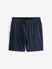 Navy/Grey/Blue 100% Cotton Jersey Pyjamas Shorts Set 3 Pack - Image 14 of 14