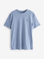 Navy/Grey/Blue 100% Cotton Jersey Pyjamas Shorts Set 3 Pack - Image 9 of 14