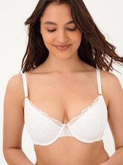 White Pad Balcony Forever Lite Floral Lace Spacer Bra - Image 1 of 5
