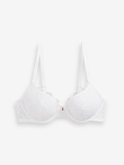 White Pad Balcony Forever Lite Floral Lace Spacer Bra - Image 5 of 5