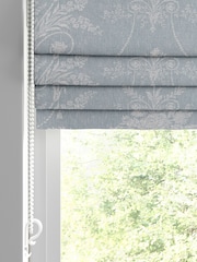 Laura Ashley Blue Josette Woven Made To Measure Roman Blind - Image 2 of 6