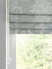 Laura Ashley Grey Josette Woven Made To Measure Roman Blind - Image 2 of 6