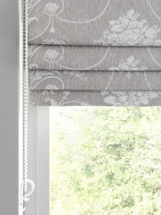 Laura Ashley Grey Josette Woven Made To Measure Roman Blind - Image 3 of 6
