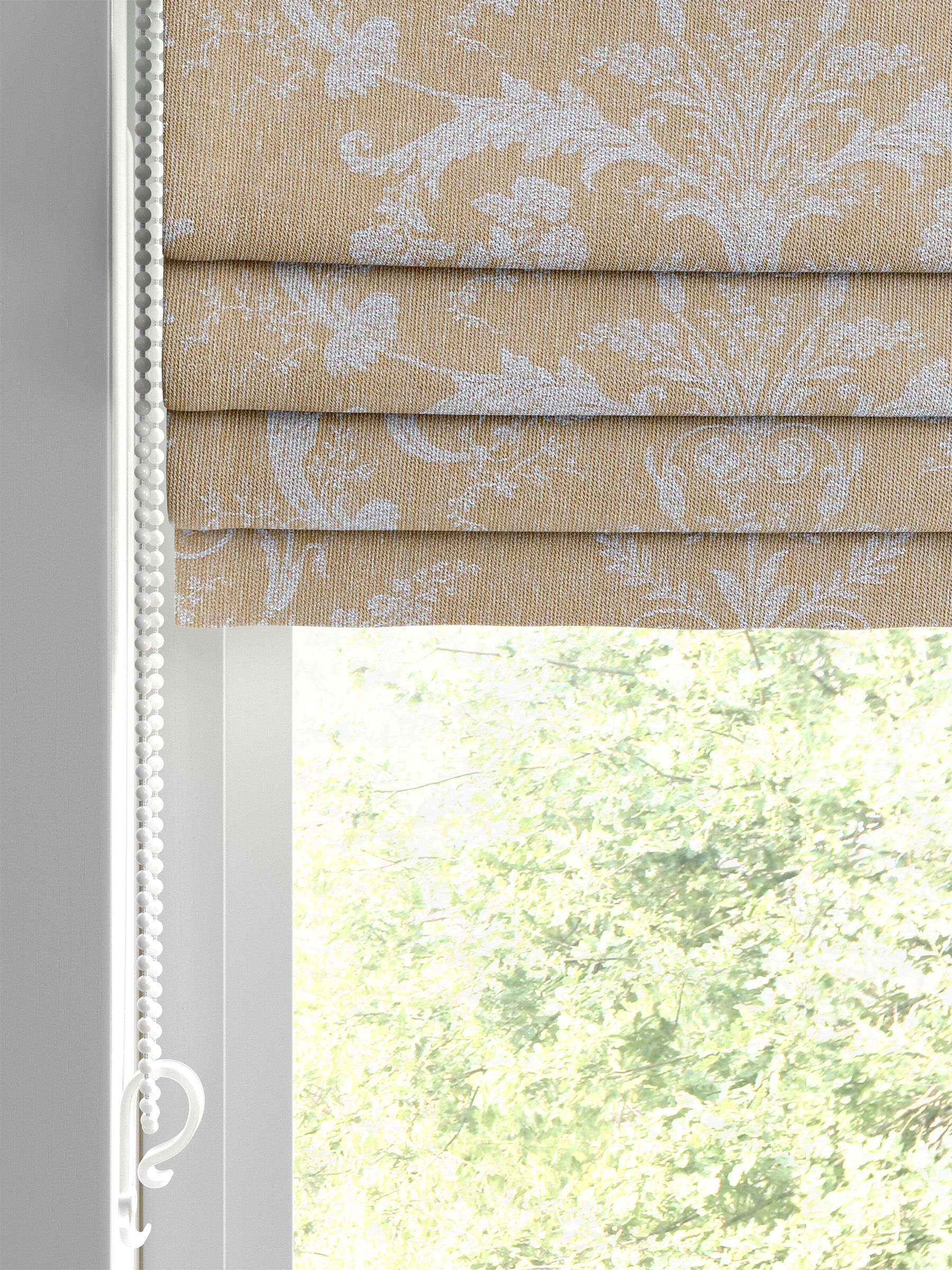 Laura Ashley Gold Josette Woven Made To Measure Roman Blind - Image 2 of 6