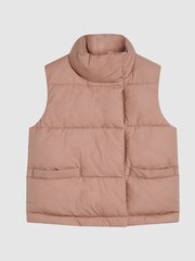 Reiss Pink Elsie Junior Puffer Gilet - Image 2 of 6