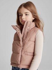 Reiss Pink Elsie Junior Puffer Gilet - Image 3 of 6