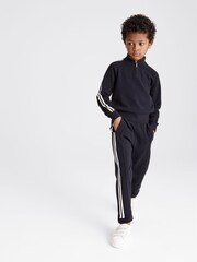Reiss Navy Law Junior Half Zip Funnel Neck Jumper - Image 3 of 6