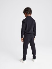 Reiss Navy Law Junior Half Zip Funnel Neck Jumper - Image 5 of 6