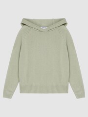 Reiss Sage Bella Jr Wool Cashmere Blend Hoodie - Image 2 of 7