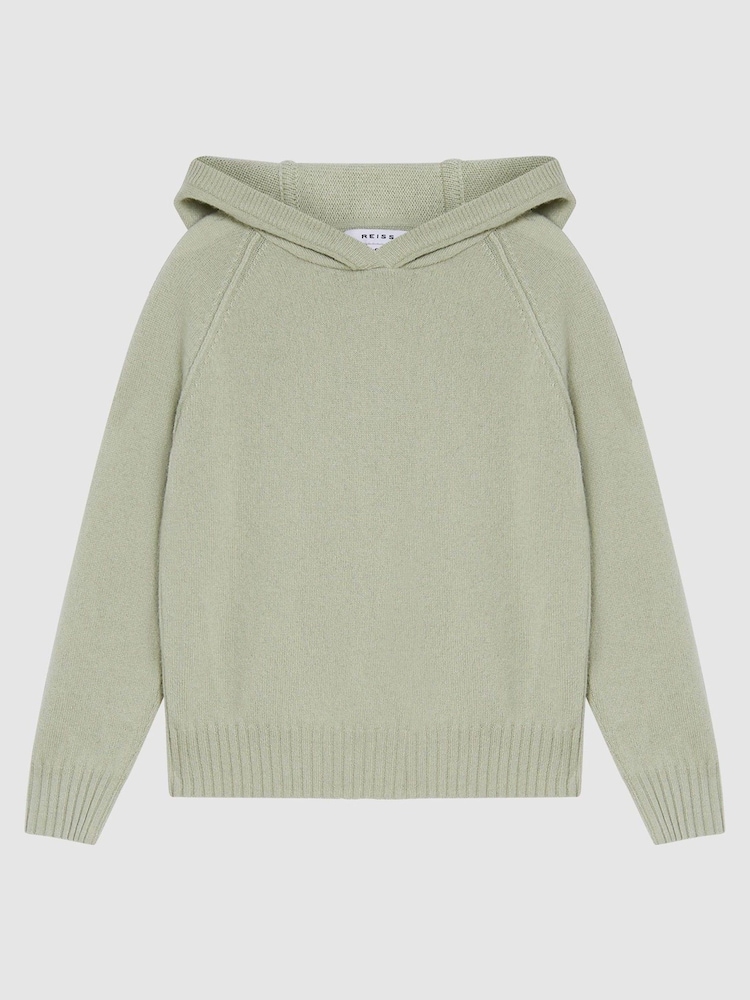 Reiss Sage Bella Jr Wool Cashmere Blend Hoodie - Image 2 of 7
