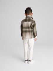 Reiss Sage Bullet Junior Brushed Check Overshirt - Image 5 of 6