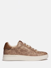 Coach Lowline Jacquard Print Trainers - Image 1 of 4