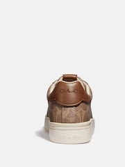 Coach Lowline Jacquard Print Trainers - Image 3 of 4