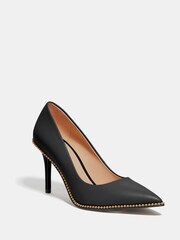 Coach Waverly Leather Pointed Court Shoes - Image 1 of 5