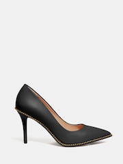 Coach Waverly Leather Pointed Court Shoes - Image 2 of 5