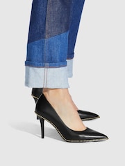 Coach Waverly Leather Pointed Court Shoes - Image 5 of 5