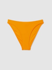 Reiss Yellow Carina High Cut Bikini Bottoms - Image 2 of 5