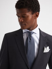 Reiss White Ceremony Plain Silk Pocket Square - Image 3 of 5