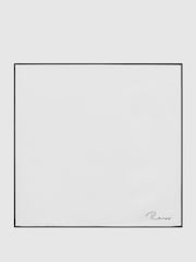 Reiss White Ceremony Plain Silk Pocket Square - Image 4 of 5