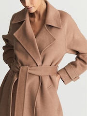 Reiss Rose Felo Belted Blindseam Coat - Image 4 of 6