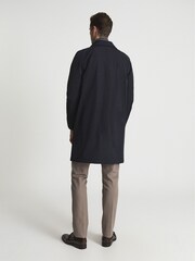 Reiss Navy Colombo Single Breasted Long Length Coat - Image 5 of 7