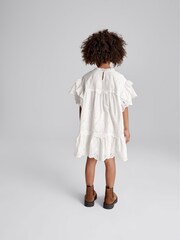 Reiss White Rae Junior Lace Shift Dress - Image 5 of 6