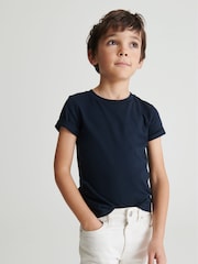 Camiseta con cuello redondo Bless de Reiss - Imagen 1 de 6