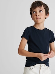 Camiseta con cuello redondo Bless de Reiss - Imagen 4 de 6