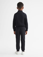 Reiss Navy Trainer Hybrid Zip Through Quilted Jacket - Image 5 of 7
