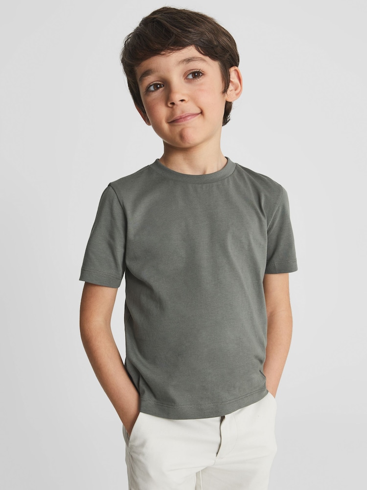 Reiss Sage Bless Crew Neck T-shirt - Image 1 of 6 Reiss Sage Bless Crew Neck T-shirt - Image 1 of 6