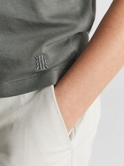 Reiss Sage Bless Crew Neck T-shirt - Image 3 of 6