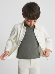Reiss Sage Bless Crew Neck T-shirt - Image 4 of 6