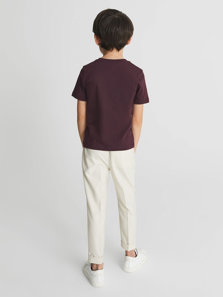 Burdeos - Camiseta con cuello redondo Bless de Reiss - Imagen 1 de 6