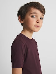 Burdeos - Camiseta con cuello redondo Bless de Reiss - Imagen 3 de 6