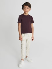 Burdeos - Camiseta con cuello redondo Bless de Reiss - Imagen 5 de 6