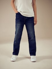 Indigoblau - Stretch-Jeans mit elastischem Bund (3 – 16 Jahre) - Bild 1 von 4