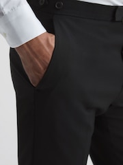 Reiss Black Hope Modern Fit Travel Trousers - Image 4 of 5