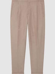 Reiss Fawn Brighton Relaxed Drawstring Trousers with Turn-Ups - Image 2 of 6